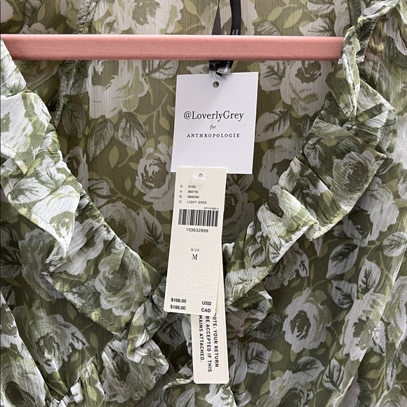 @loverlygrey x Anthropologie Puff-Sleeve Ruffle Mini Dress - Picture 6 of 9